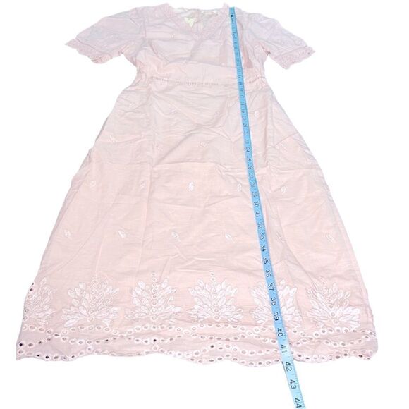 Roolee The Lucy Lace Dress in Misty Rose - Picture 3 of 8